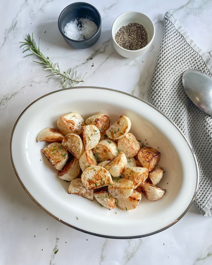 Roasted Turnips Recipe Easy With Herbs The Kitchn